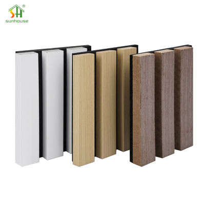 Harga yang bagus 1220x2440mm MDF Panel Dinding Akustik Penyerap Suara Untuk Akustik Kantor on line