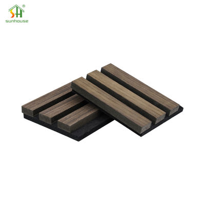 Harga yang bagus Panel dinding kain akustik dalam ruangan Isolasi suara Oak Akupanel Panel akustik kayu on line