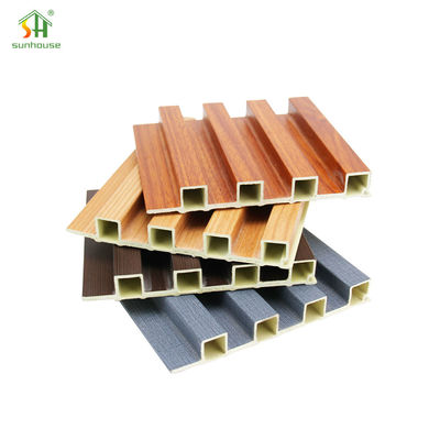 Harga yang bagus Anti Scratch Interior WPC Wall Panel Fireproof Dekorasi Komposit Wallboard on line