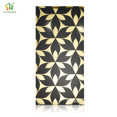 5D Custom Acrylic Wall Panels Marble Effect Wall Cladding 1220x2440mm