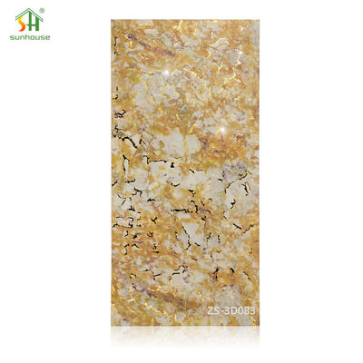 Premium 5D Marble Acrylic Wall Panels For Commercial Spaces / Residential Projects