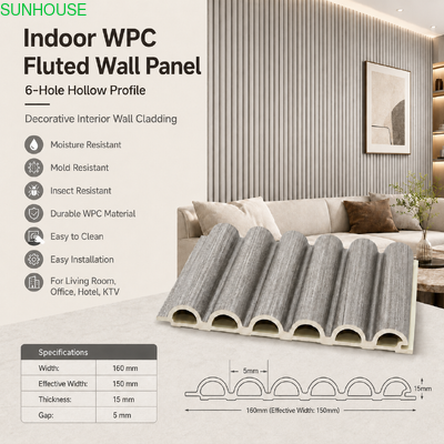Harga yang bagus Panduan Konsistensi Warna dan Kualitas Film Permukaan Panel Dinding Interior WPC on line