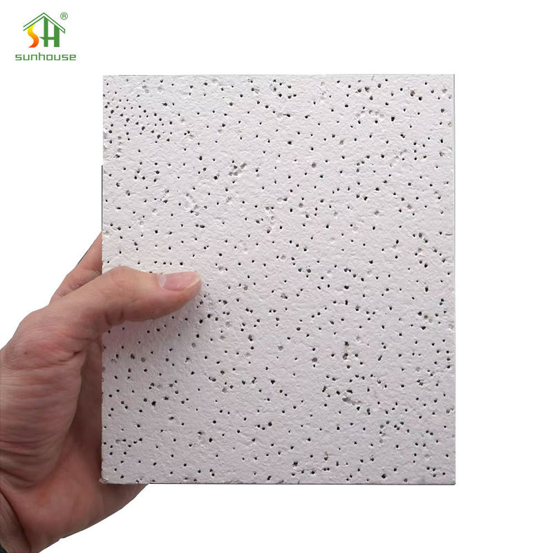 Sound Deadening Mineral Fibre Suspended Ceiling Tiles Fire Resistant