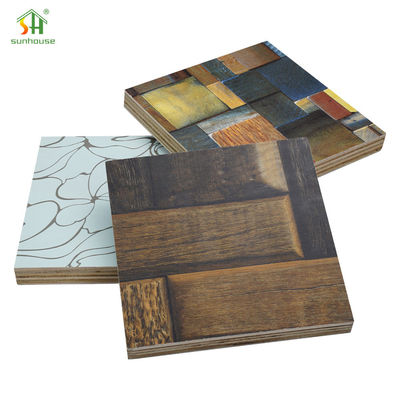 Harga yang bagus Papan Kayu Lapis Melamin Tahan Lembab Papan Kayu Lapis Melamin untuk Penggunaan Dekorasi Eksterior Interior on line