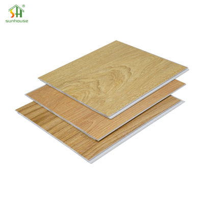 SPC Click Flooring Plank Dekorasi Eksterior Interior Digunakan untuk Penggunaan Aplikasi Konstruksi Bangunan