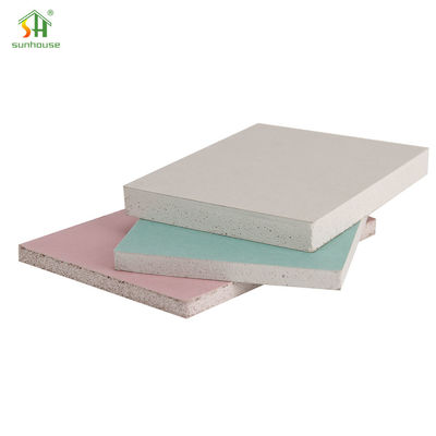 Eco Friendly Gypsum Plaster Board Ringan 12mm Dry Wall Gypsum Board
