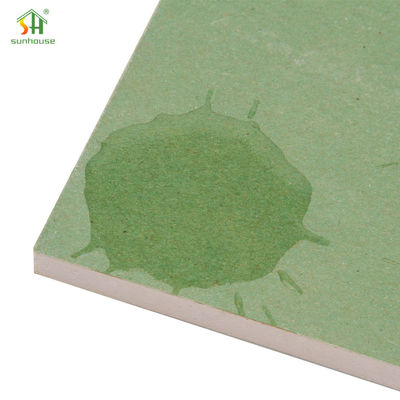 Papan Gipsum tahan kelembaban 9mm Panel Akustik Gipsum Ringan Sertifikat ISO