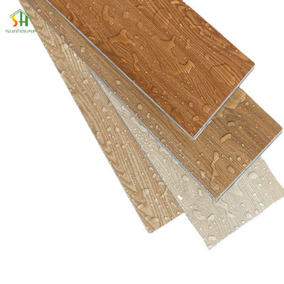 Airproof SPC Vinyl Tile Flooring 5mm 48 Inch Resistant Scratch SPC Flooring Untuk Kamar Mandi