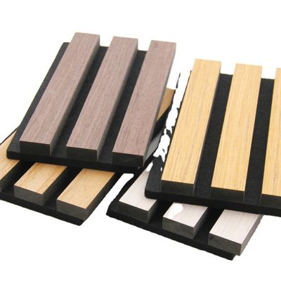 Harga yang bagus Modern Akustik Panel Kayu Dinding 1220x2440mm Warna Disesuaikan on line