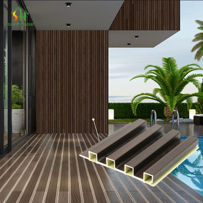 Harga yang bagus Panel Dinding WPC PVC Komposit Daur Ulang Tahan Api untuk Pelapis Dekorasi Interior on line