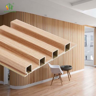 Harga yang bagus 30 Years Service Life 100% Recycled Fire Retardant WPC Wall Panel Wood Plastic Composite Panel for Indoor and Exterior Wall Decoration on line