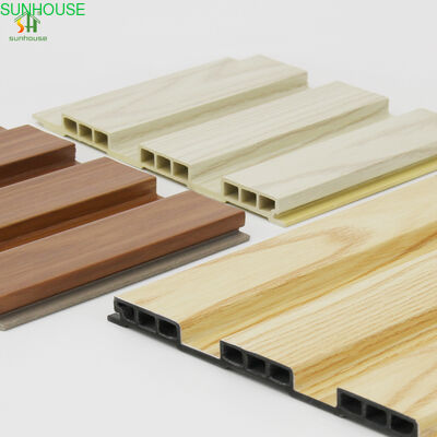 Harga yang bagus Panel Dinding WPC Tahan Gores dan Tahan Air sebagai Bahan Penutup Dinding Dekoratif on line