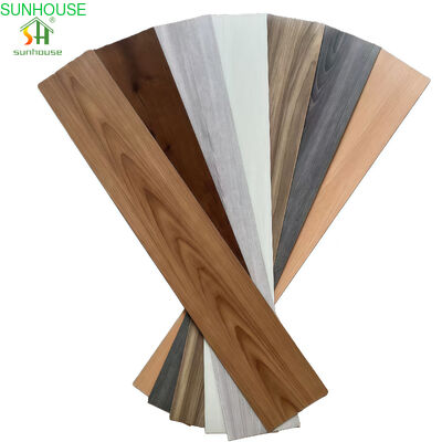 Harga yang bagus 6mm Ketebalan Waterproof SPC Flooring Vinyl Plank dengan Sistem Klik untuk penggunaan rumah dan komersial on line