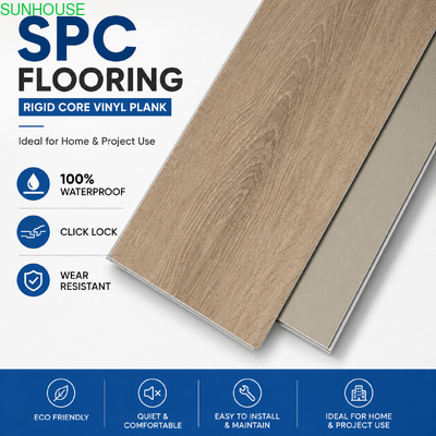 Harga yang bagus SPC Lantai dengan IXPE atau EVA Underlayment: Yang Backing Pembeli Harus Memilih on line