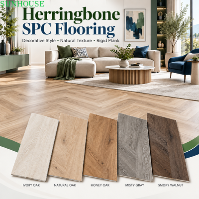 Harga yang bagus Panduan Struktur Lantai SPC Click Profesional Rigid Core Vinyl Plank dengan Lapisan UV Wear Layer dan Underlay IXPE on line